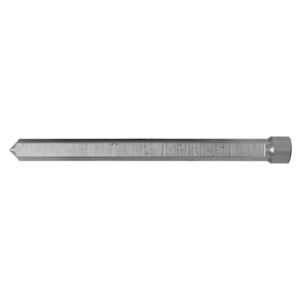 Hex-shank concrete nail with pointed tip