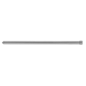 Long steel masonry nail with pointed tip