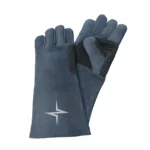 Blue insulated gloves with black palm grip