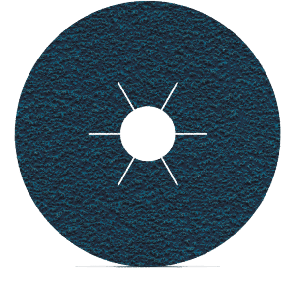 Blue textured sanding disc with center hole