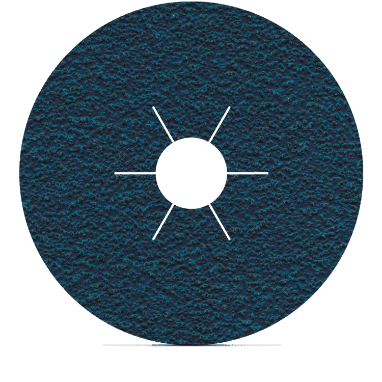 Blue textured sanding disc with center hole