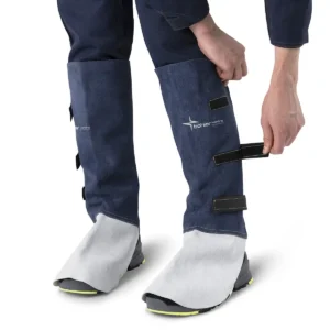Bohler Blue Leather Welding Gaiter – Pair – 84750