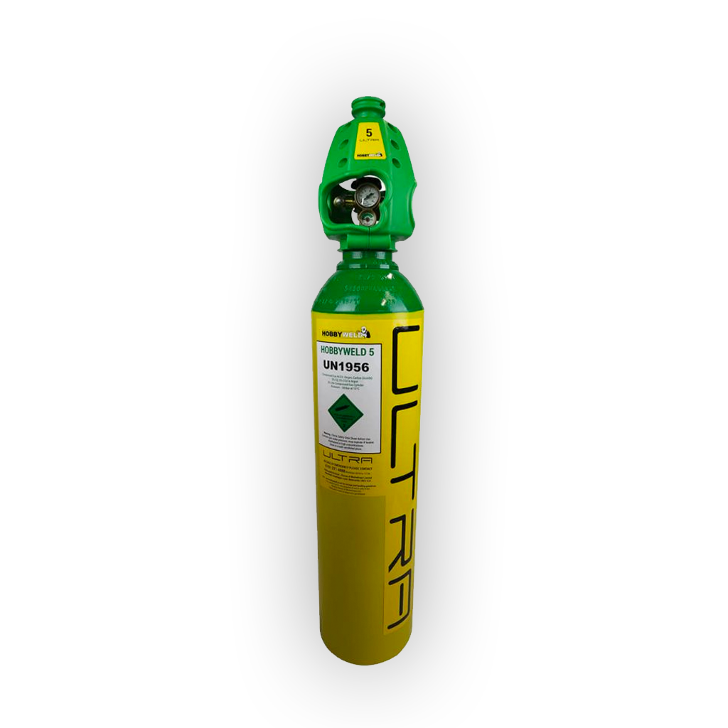 Hobbyweld 5 Ultra MIG Welding Gas (93% Argon, 5% CO2, 2% O2)